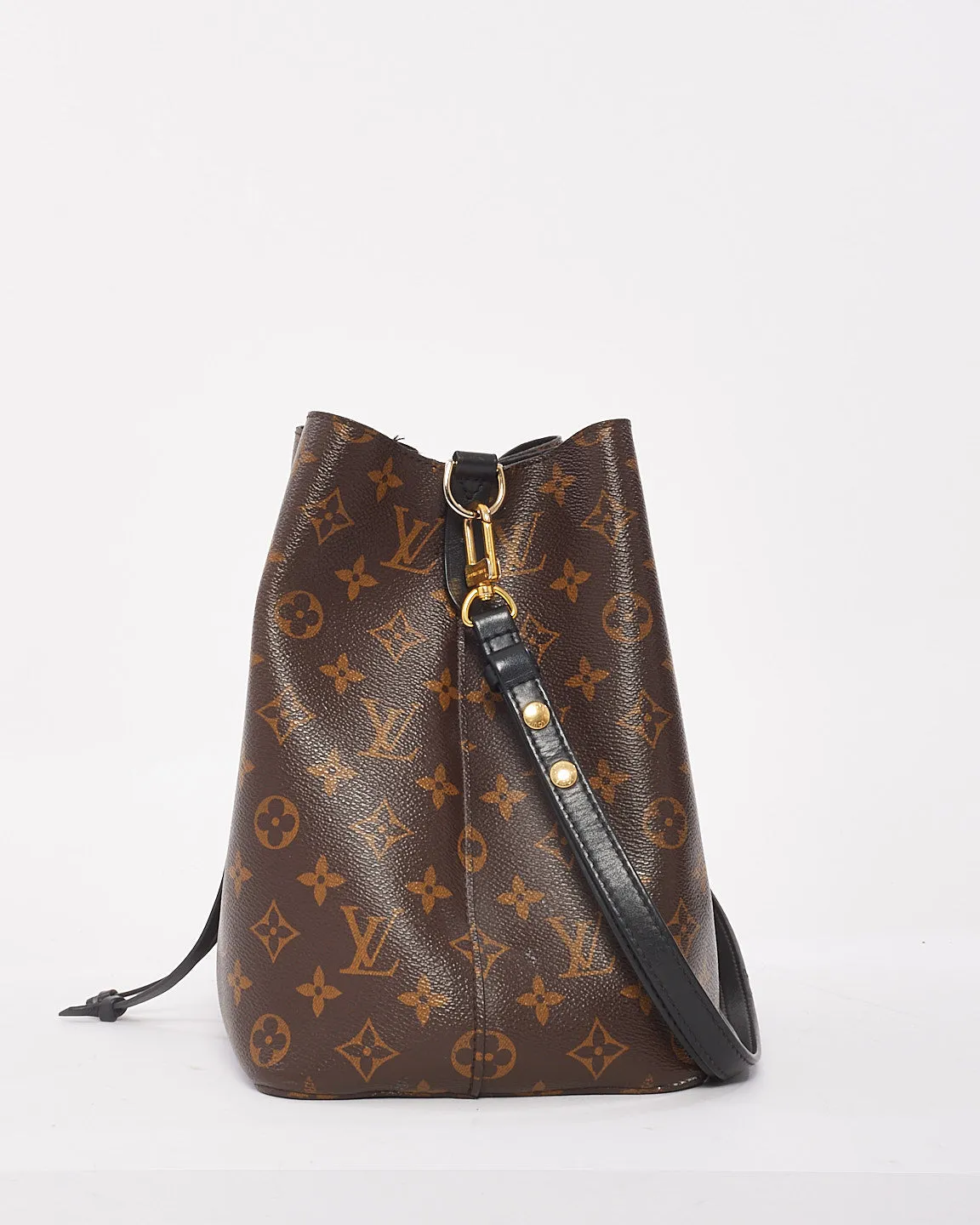 Louis Vuitton Monogram Coated Canvas Noir NéoNoé MM Bag