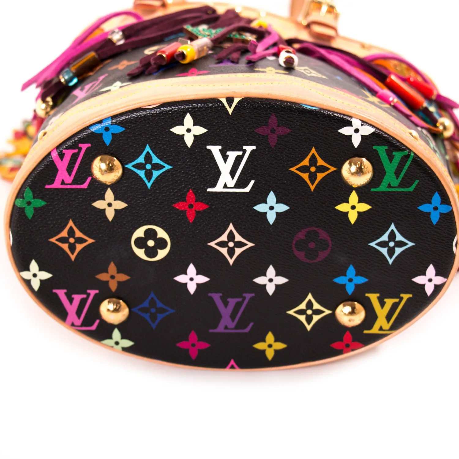 Louis Vuitton Multicolor Fringes Bucket Tote Bag