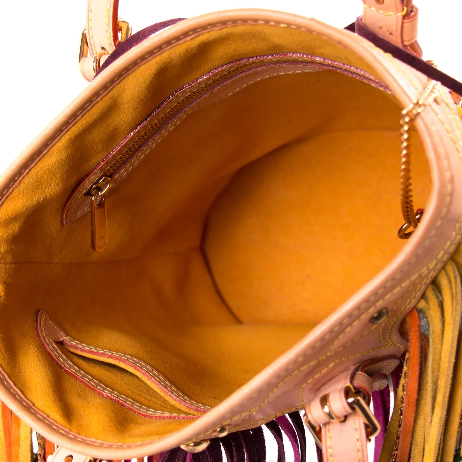 Louis Vuitton Multicolor Fringes Bucket Tote Bag