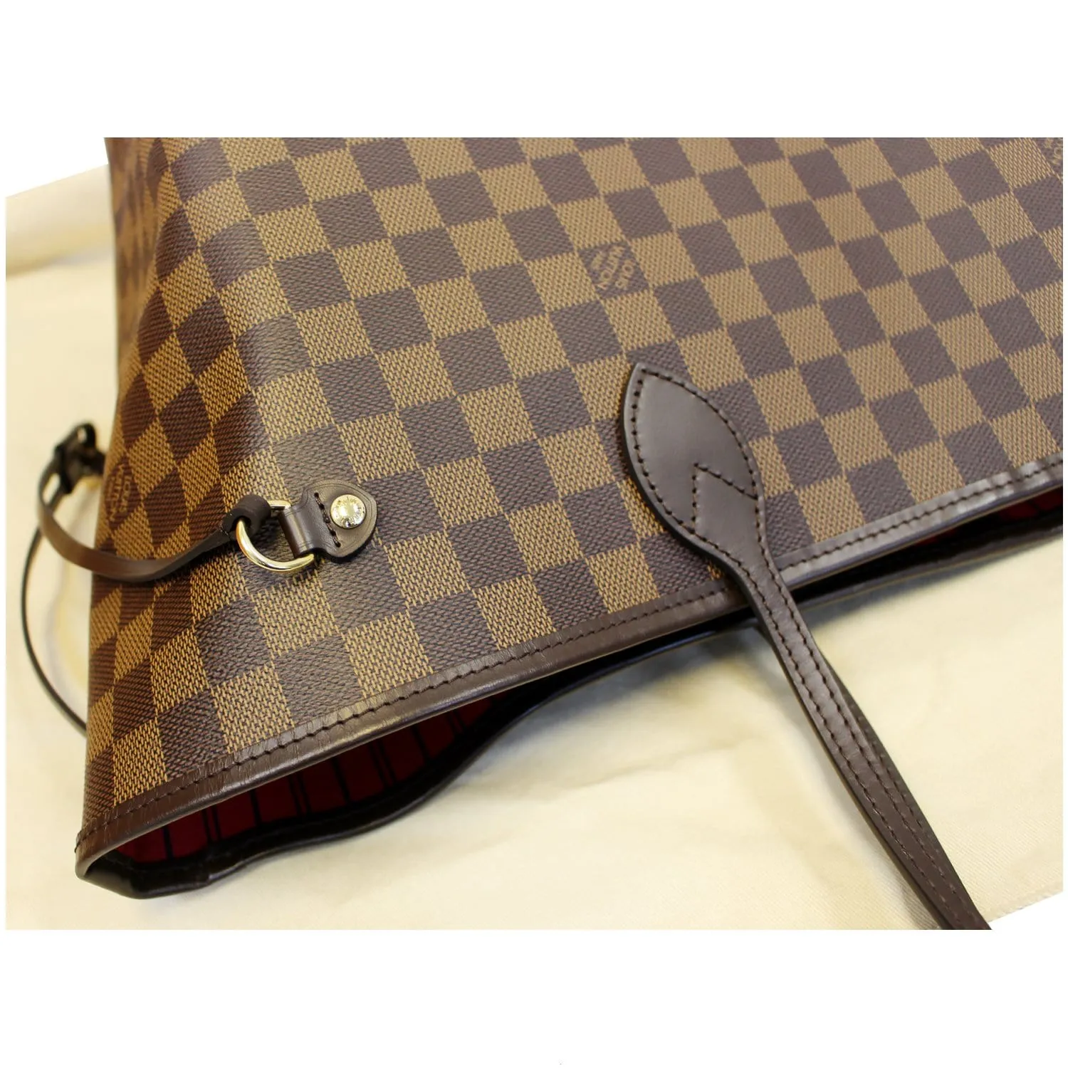 LOUIS VUITTON Neverfull GM Damier Ebene Tote Shoulder Bag