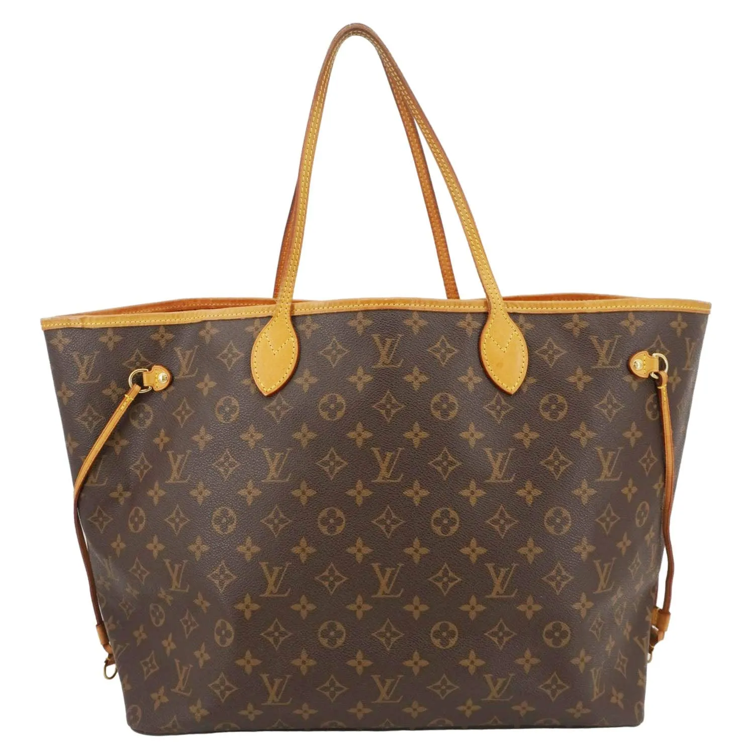 LOUIS VUITTON Neverfull GM Monogram Canvas Tote Bag Brown