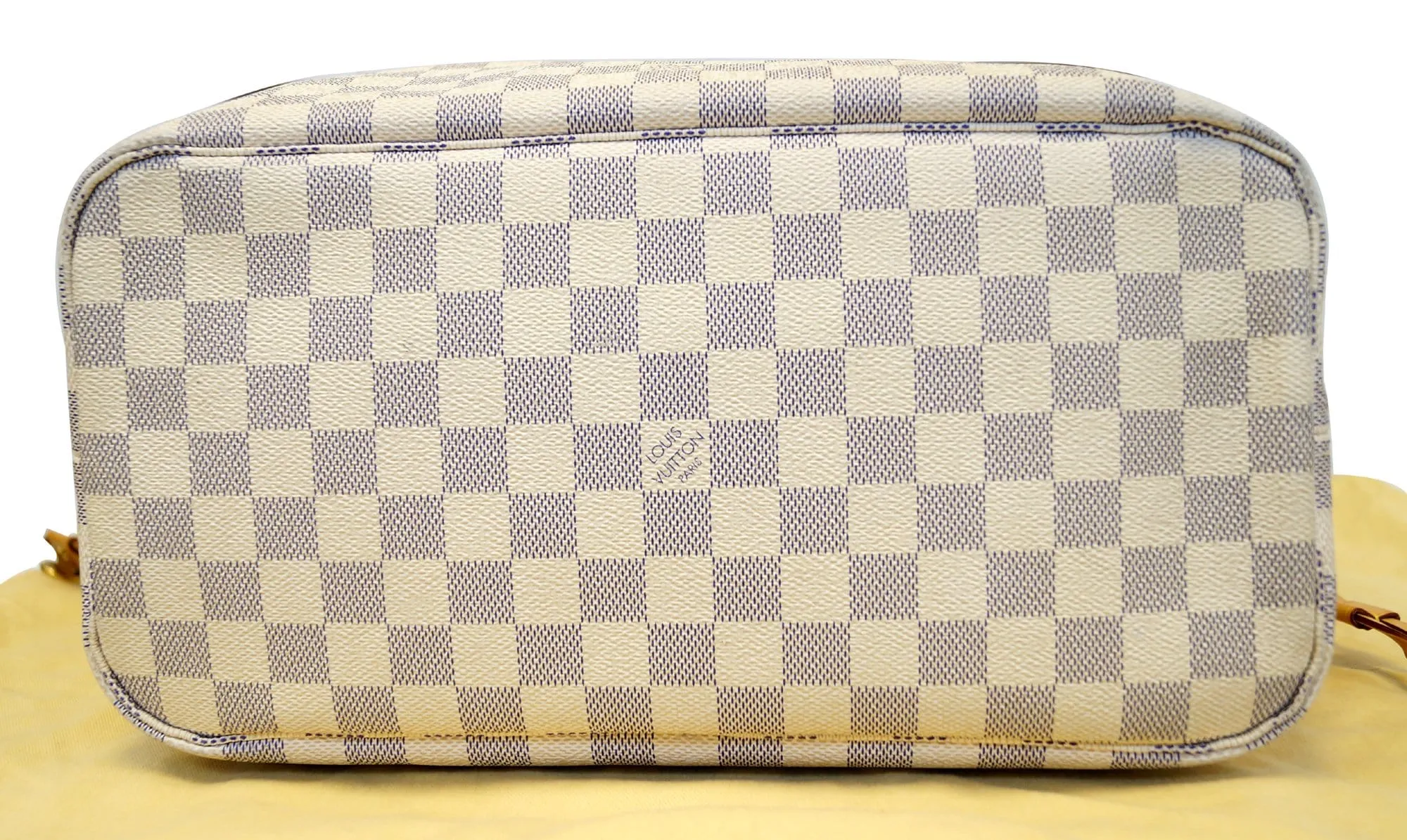 LOUIS VUITTON Neverfull MM Damier Azur  Tote Shoulder Bag
