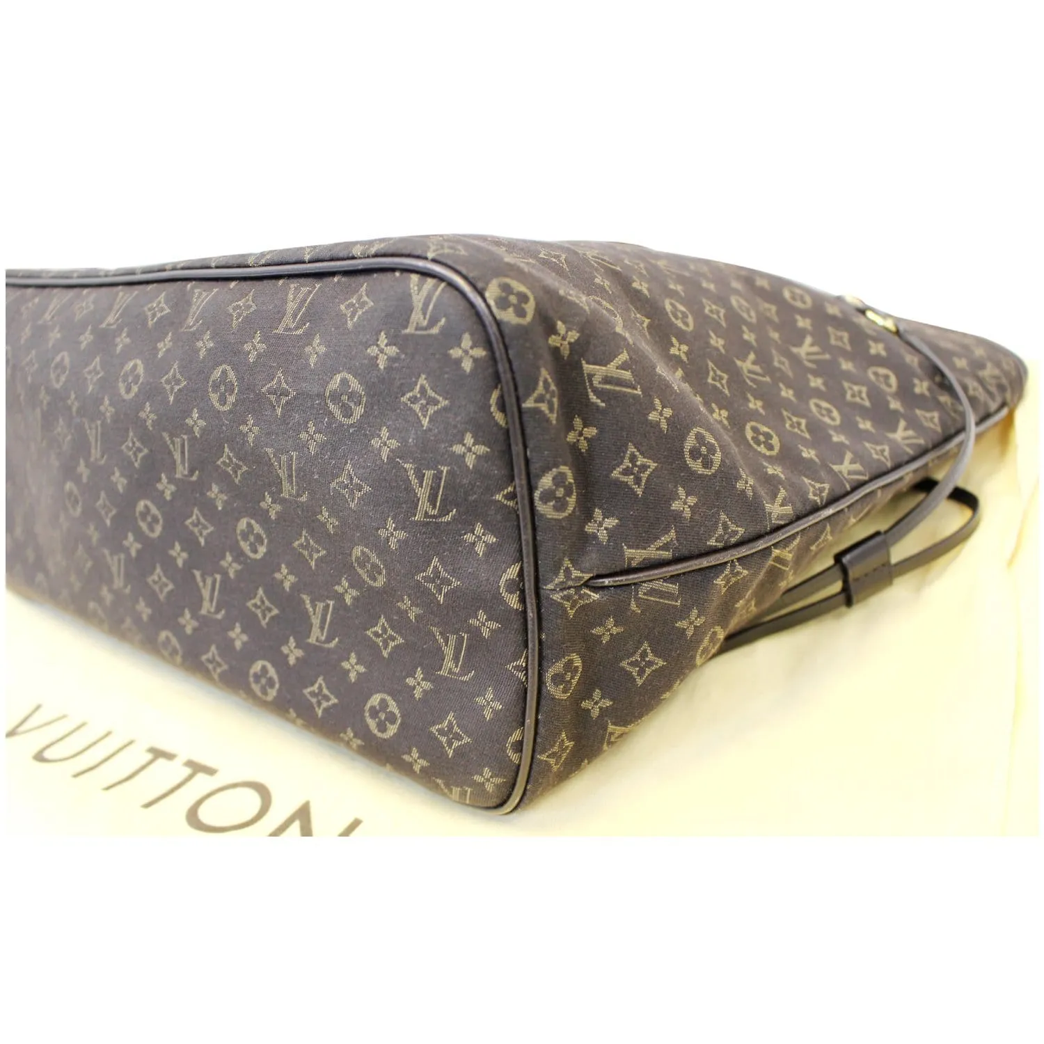 LOUIS VUITTON Neverfull MM Fusain Monogram Idylle Shoulder Bag