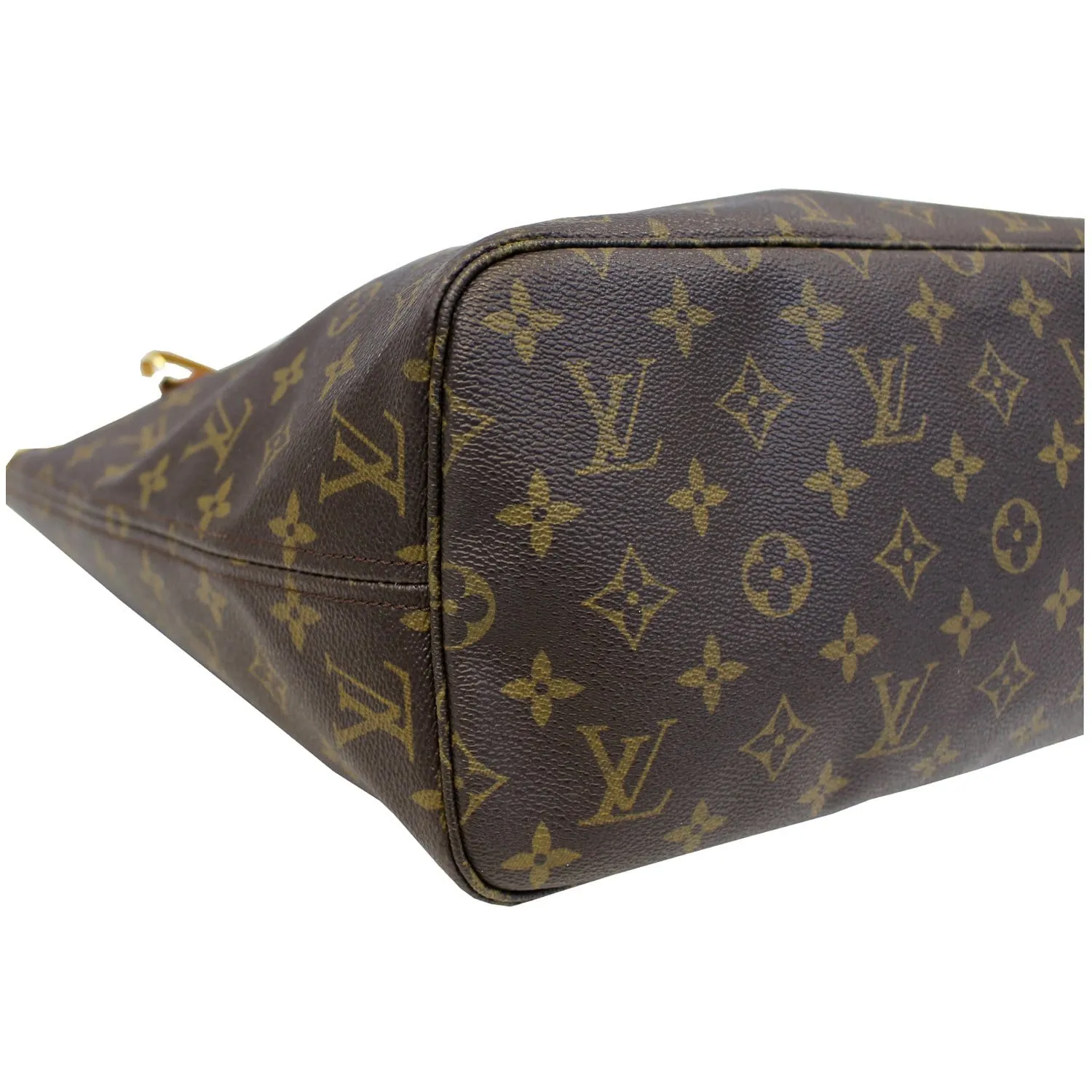 LOUIS VUITTON Neverfull MM Monogram Canvas  Brown Tote Bag
