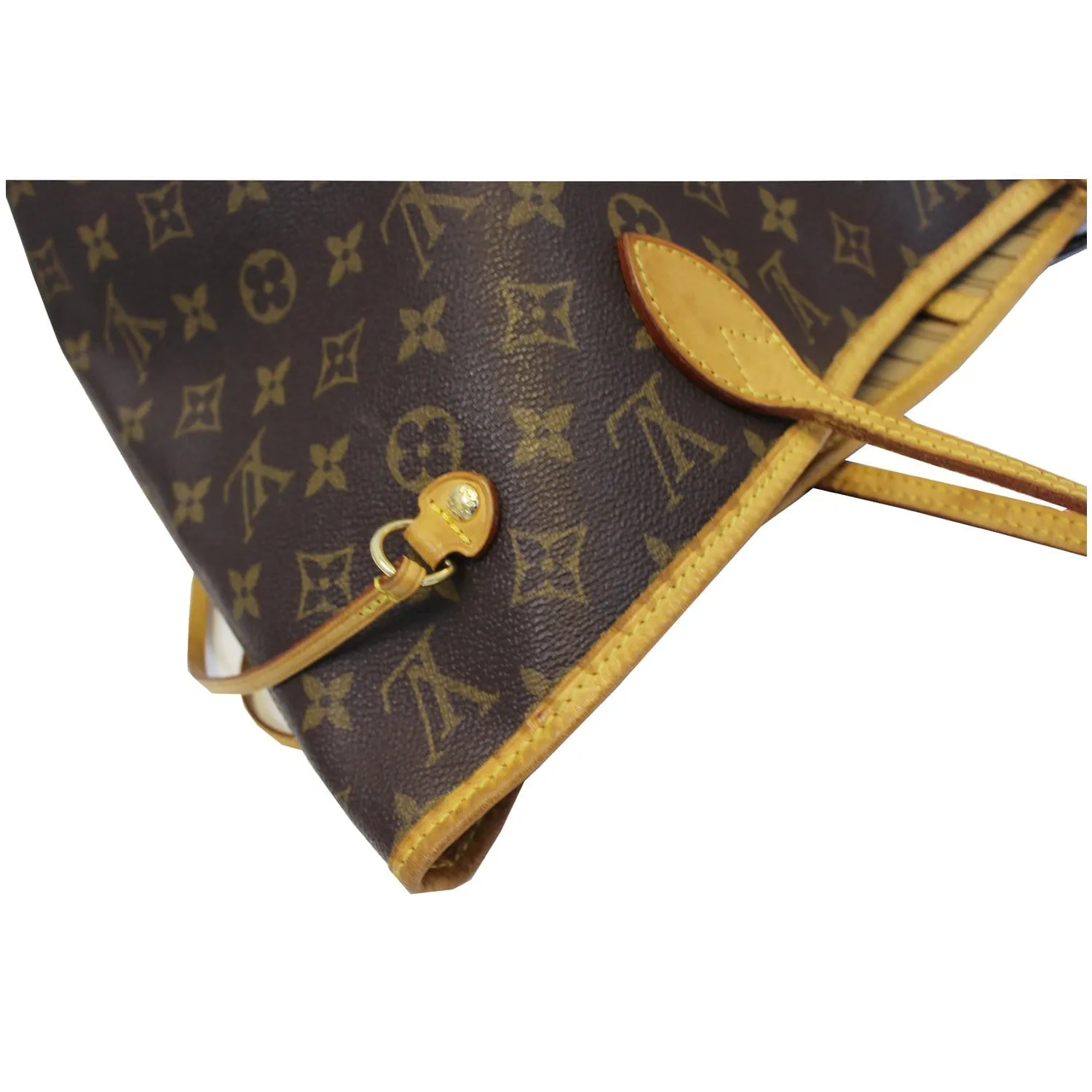 LOUIS VUITTON Neverfull MM Monogram Canvas  Brown Tote Bag