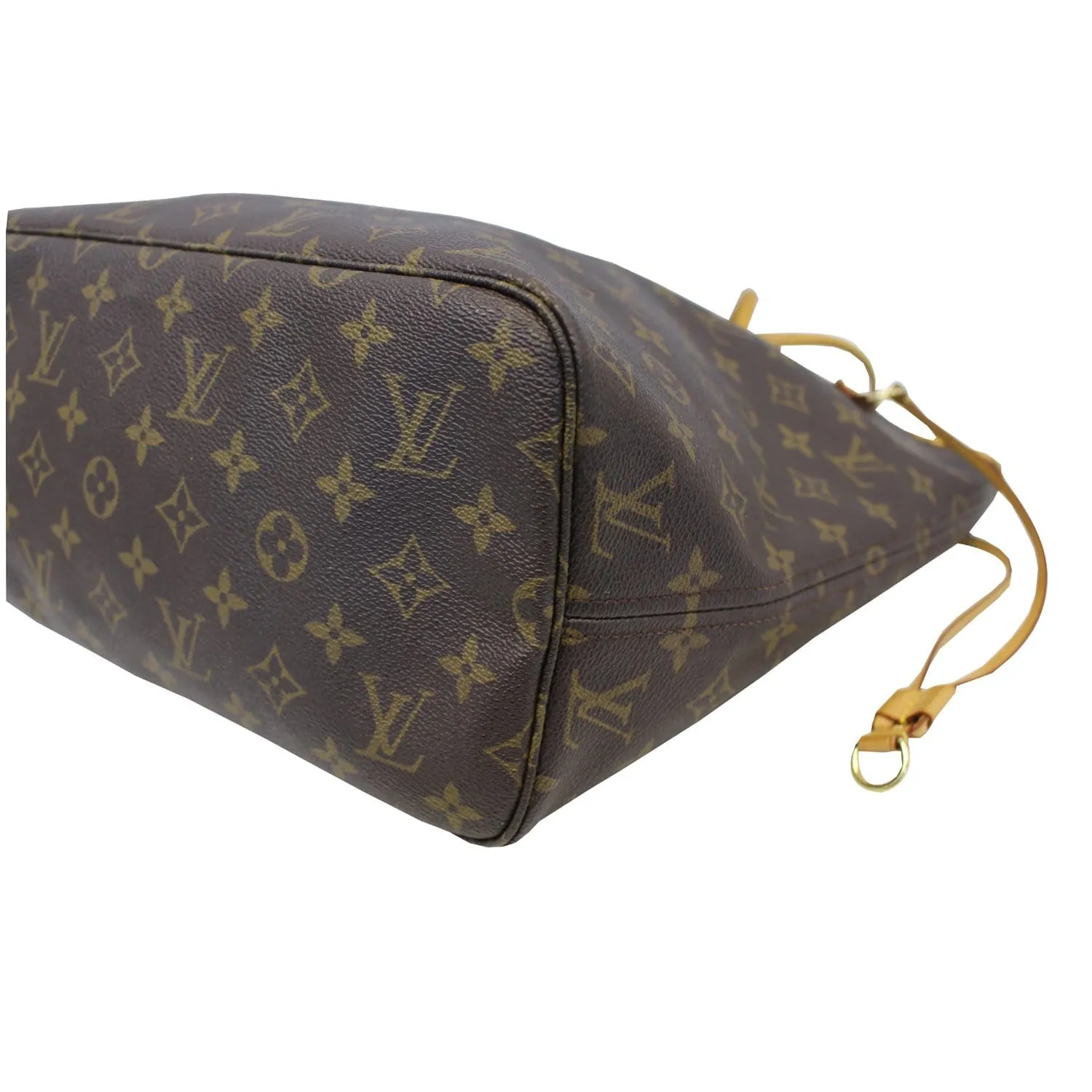 LOUIS VUITTON Neverfull MM Monogram Canvas  Brown Tote Bag