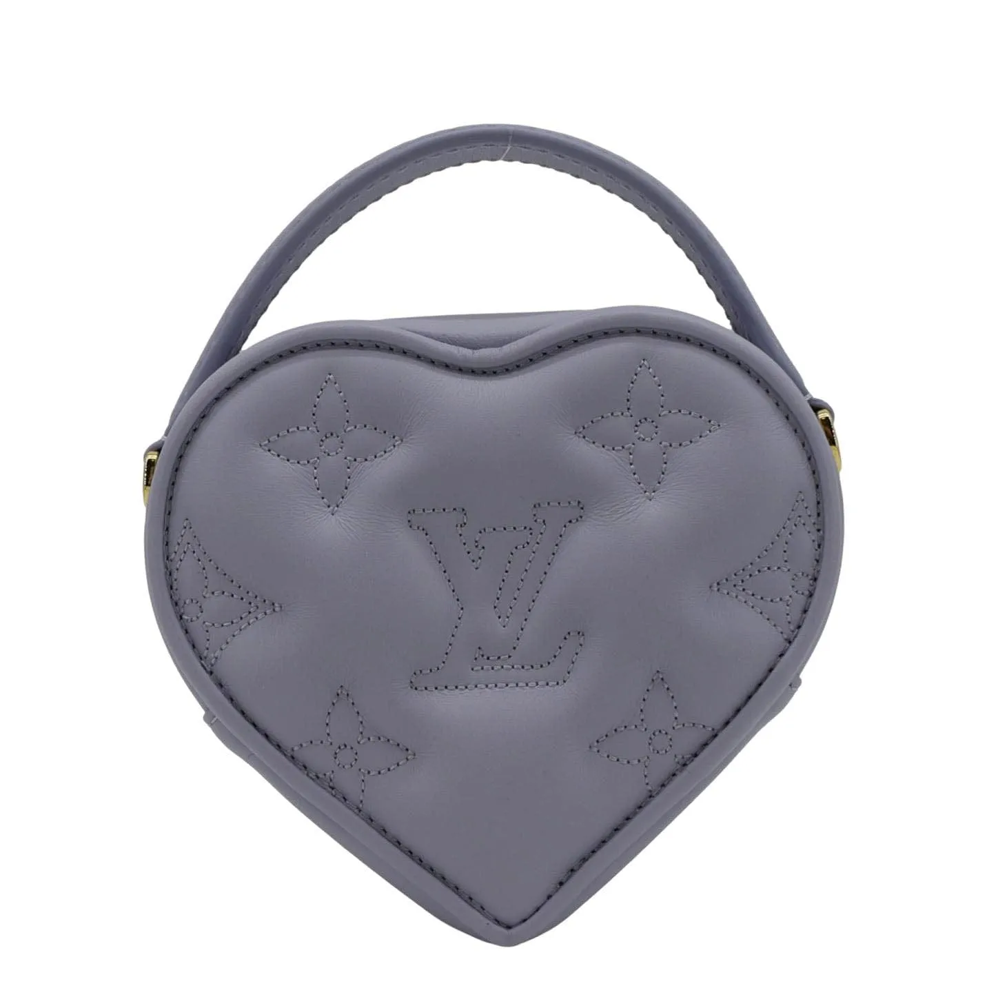 LOUIS VUITTON Pop My Heart Monogram Leather Shoulder Bag Purple