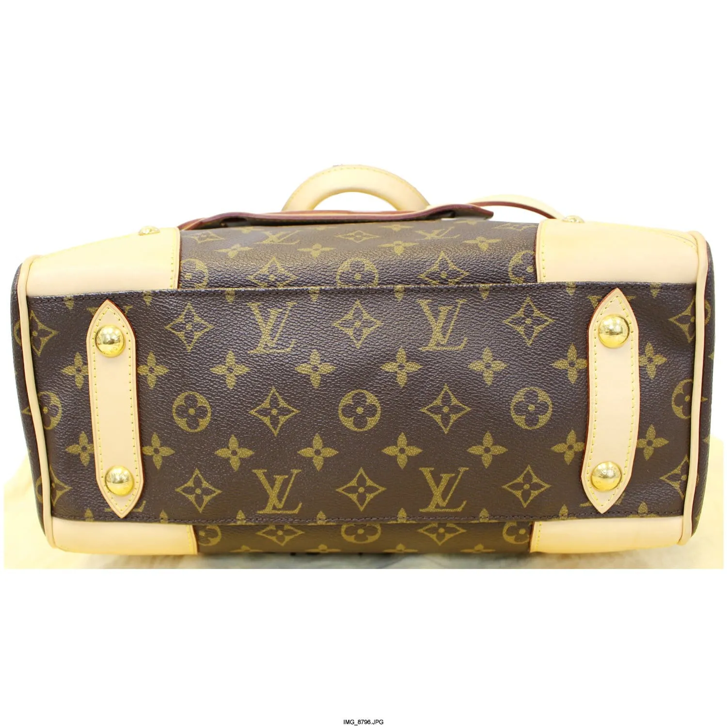 LOUIS VUITTON Retiro PM Monogram Canvas Shoulder Bag Brown