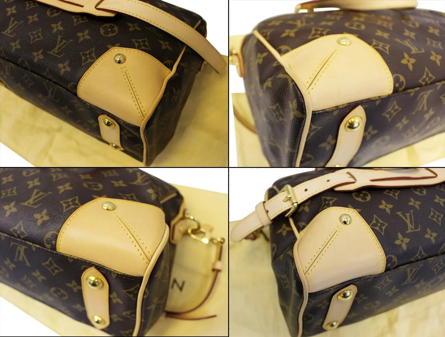 LOUIS VUITTON Retiro PM Monogram Canvas Shoulder Bag Brown
