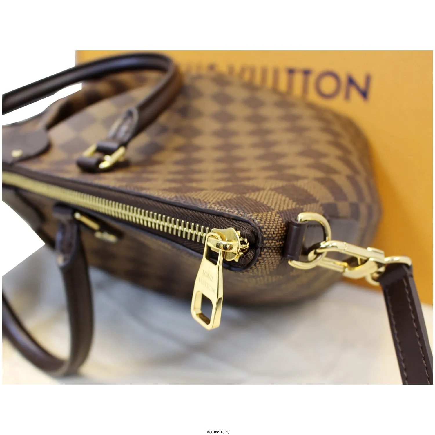 LOUIS VUITTON Siena GM Damier Ebene Shoulder Handbag