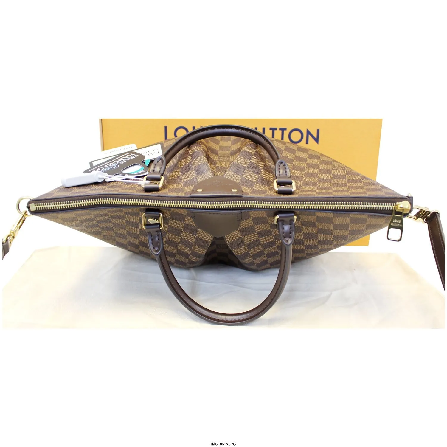 LOUIS VUITTON Siena GM Damier Ebene Shoulder Handbag