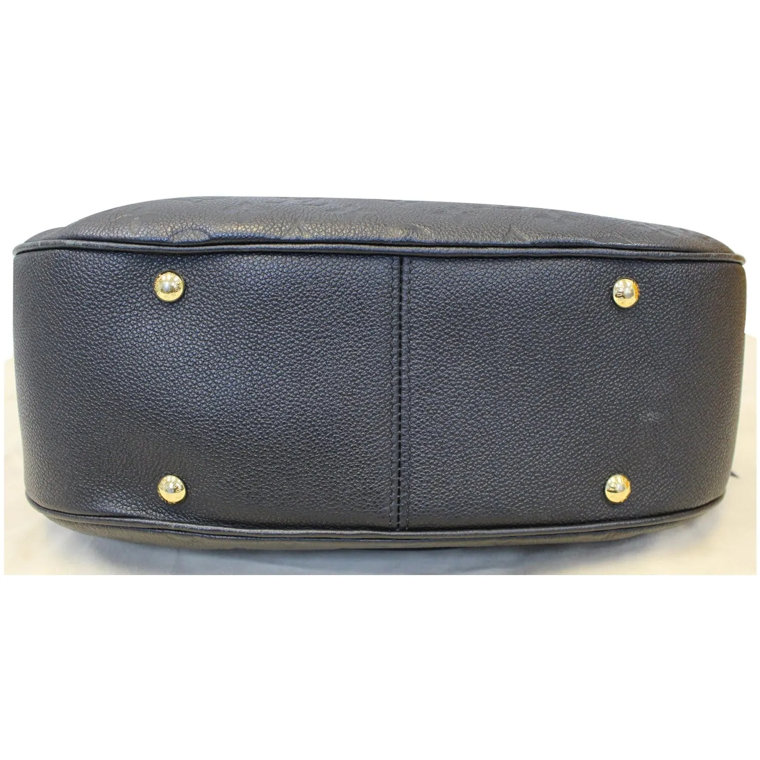 LOUIS VUITTON Spontini Empreinte Leather Shoulder Bag Black