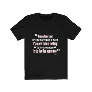 Love, Men's Black Tee