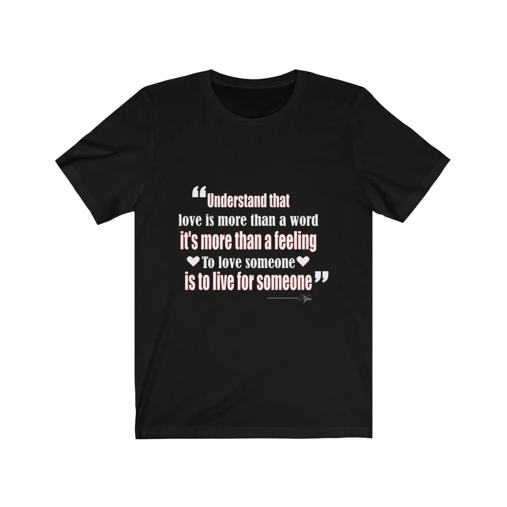 Love, Men's Black Tee