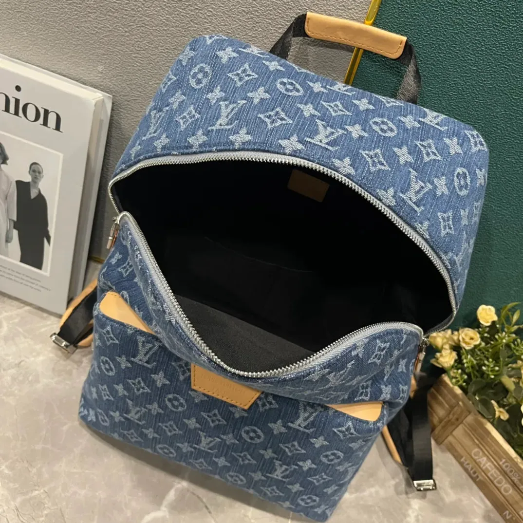 M43186 Mens Womens Apollo denim Backpack Shoulde Bags Diagonal Crossbody Bag Luxury Designer Handbags For Women Card Holder 40cm
