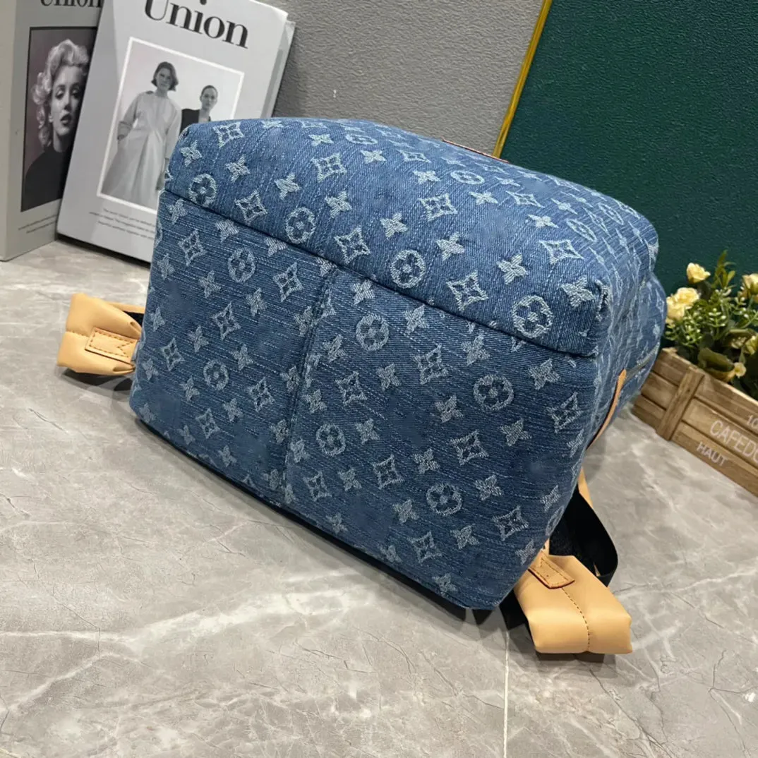 M43186 Mens Womens Apollo denim Backpack Shoulde Bags Diagonal Crossbody Bag Luxury Designer Handbags For Women Card Holder 40cm