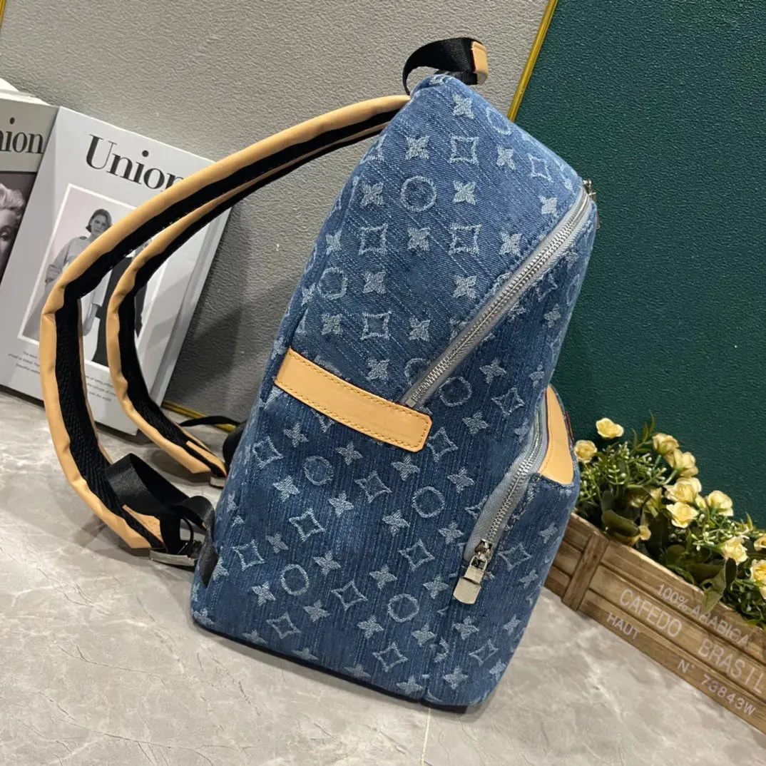 M43186 Mens Womens Apollo denim Backpack Shoulde Bags Diagonal Crossbody Bag Luxury Designer Handbags For Women Card Holder 40cm