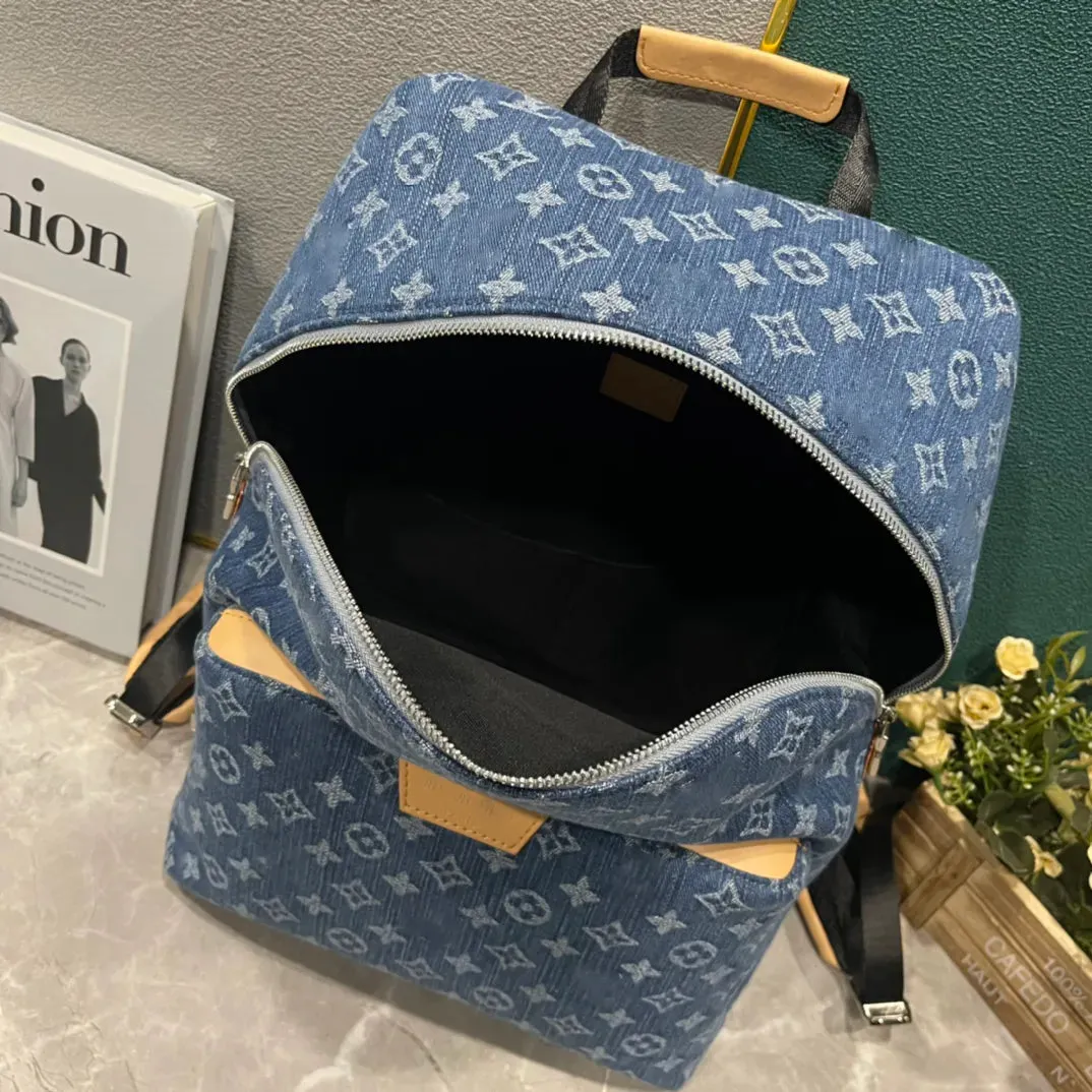 M43186 Mens Womens Apollo denim Backpack Shoulde Bags Diagonal Crossbody Bag Luxury Designer Handbags For Women Card Holder 40cm
