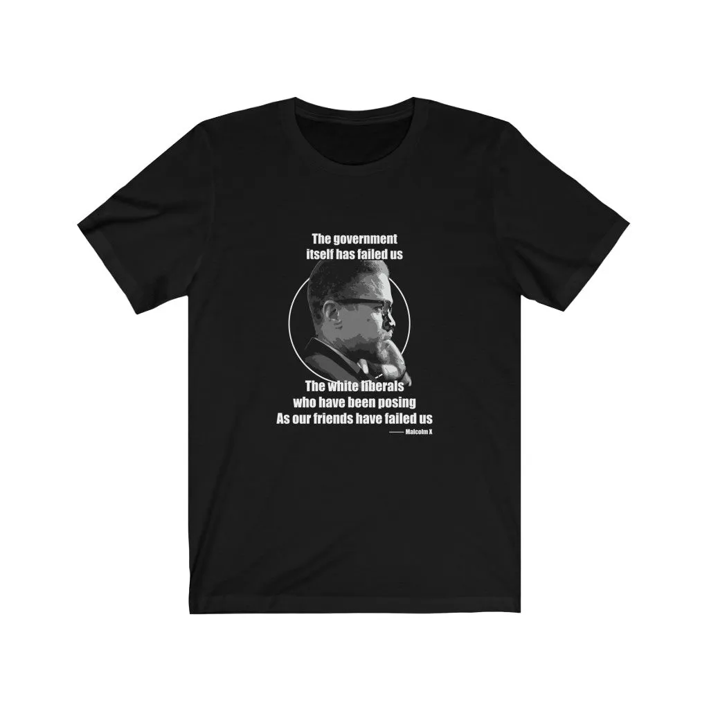 Malcolm X Men's Black Tee