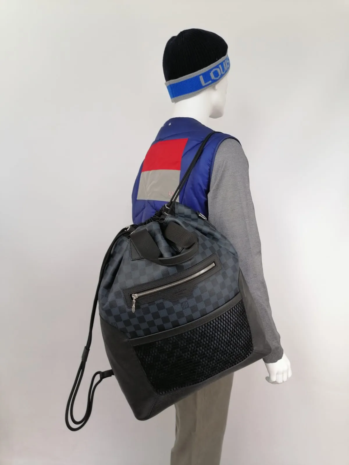 Matchpoint Hybrid Damier Cobalt Backpack