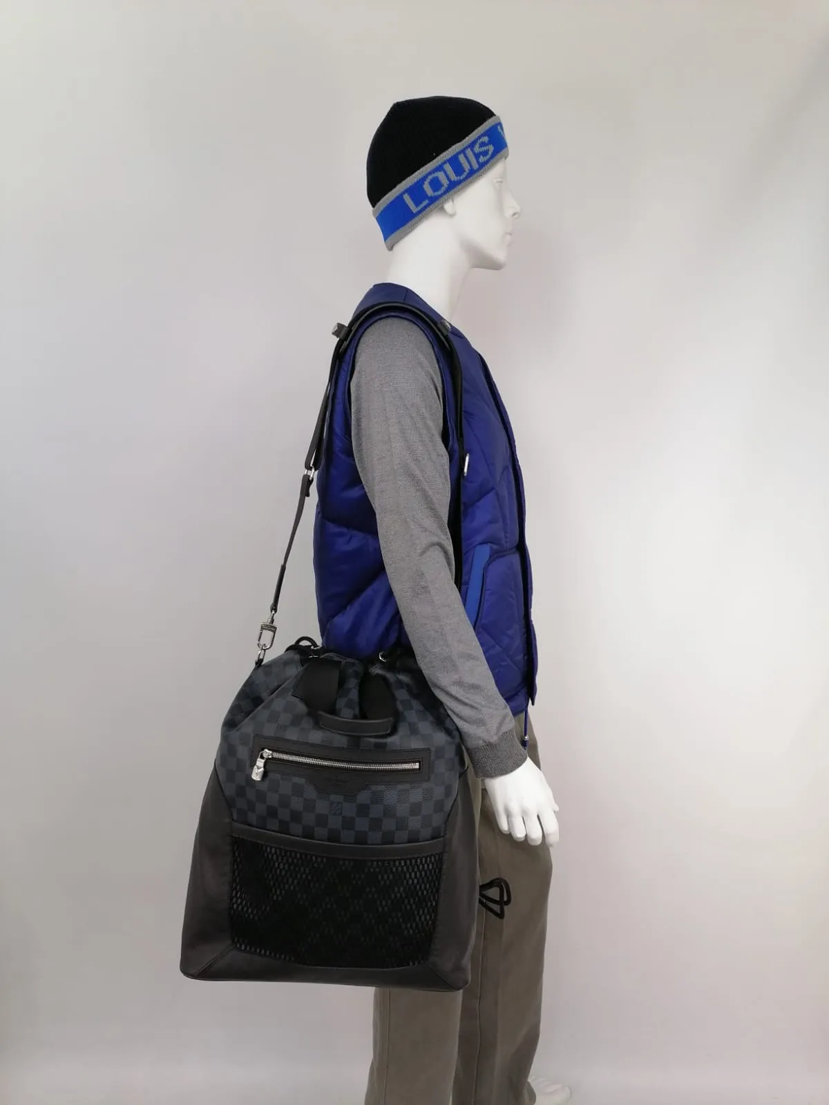 Matchpoint Hybrid Damier Cobalt Backpack