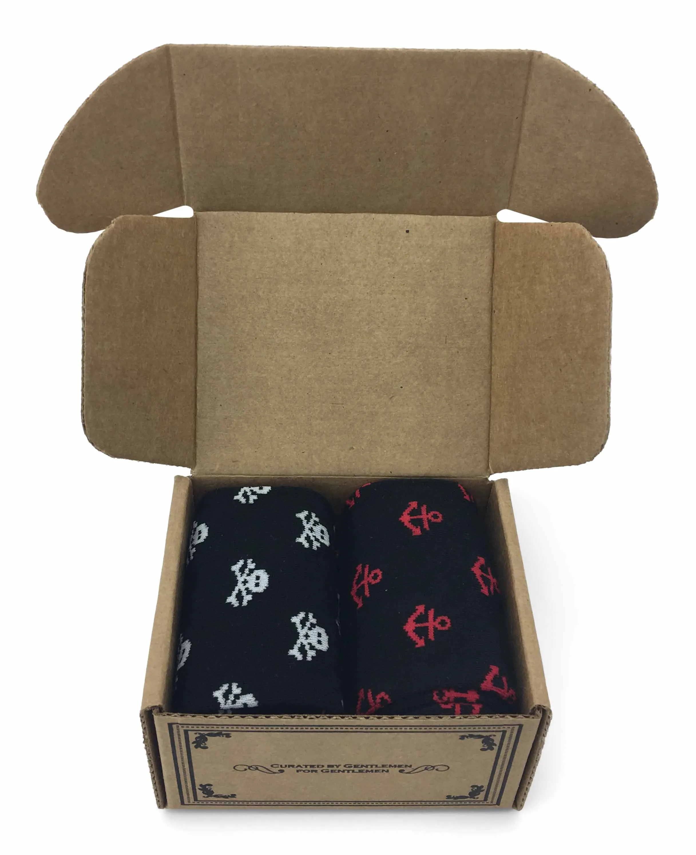 Men Novelty Fashion Dress Socks-2 Pair Fancy Power Sock-Fun Colorful Theme Socks
