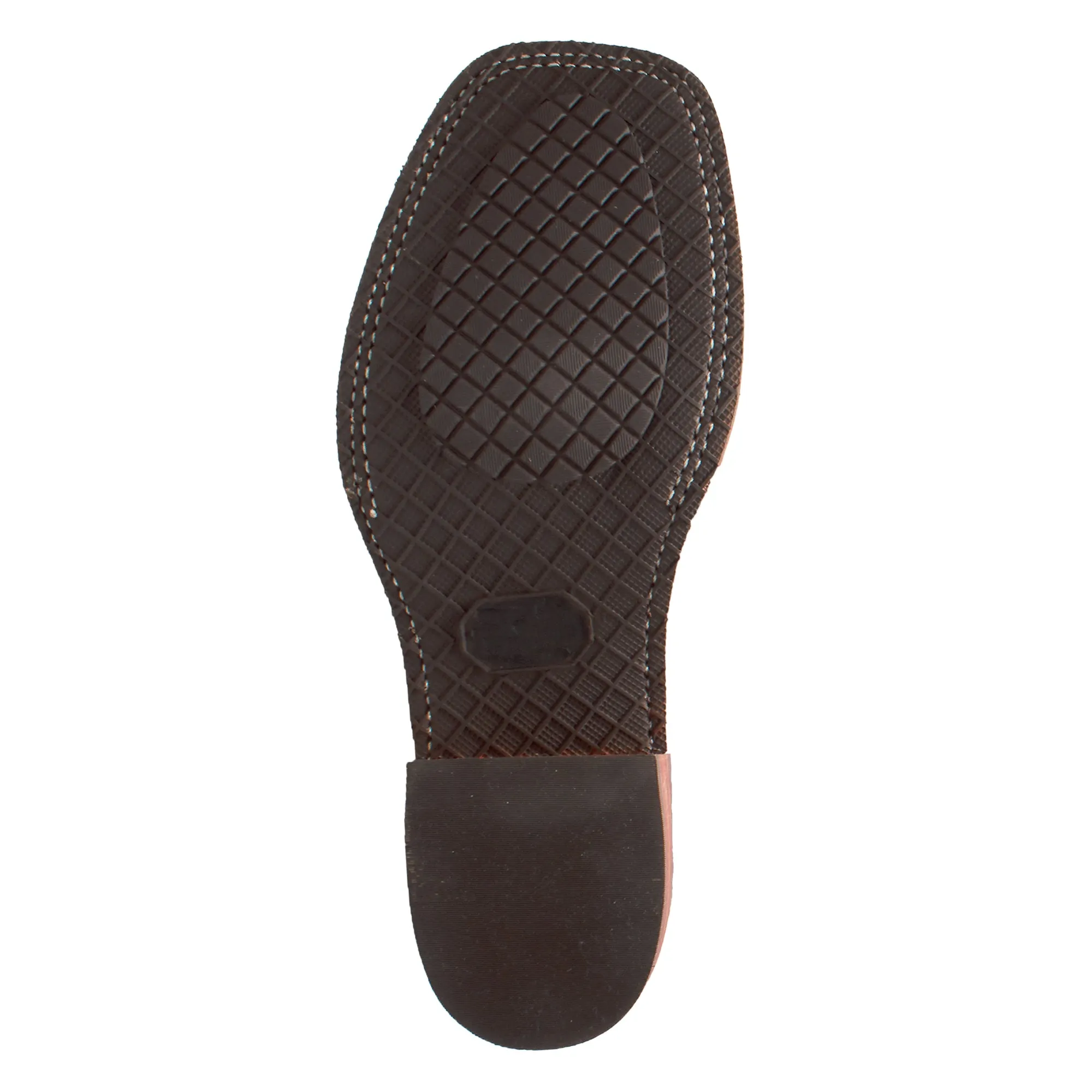 Men's 11" Work Western Square Toe Brown - 9829