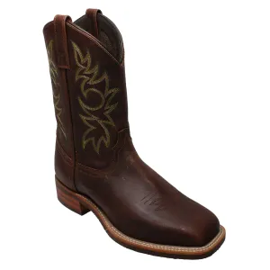 Men's 11" Work Western Square Toe Brown - 9829