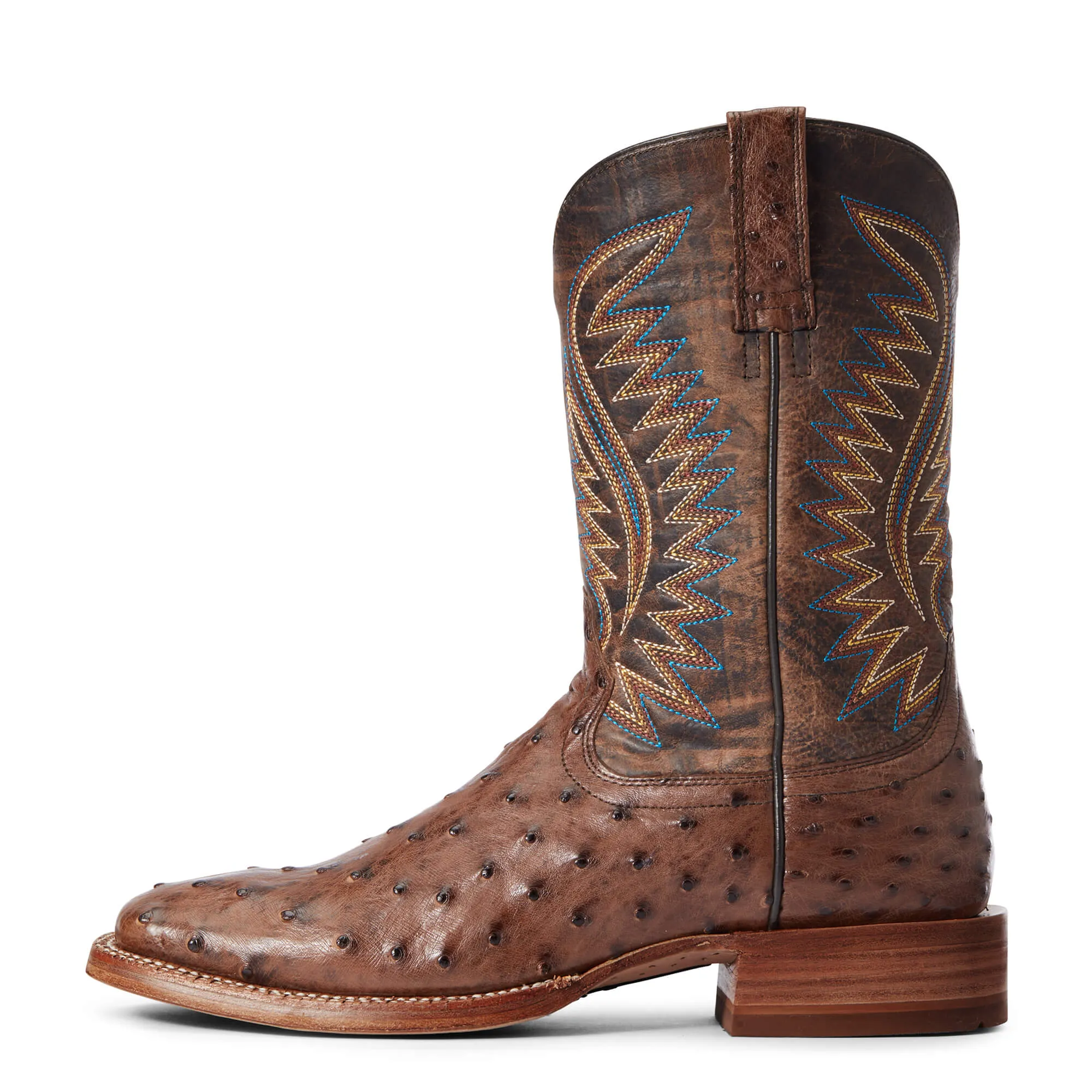 MEN'S Ariat 10034051 Gallup Western Boot Full Quill OStrich