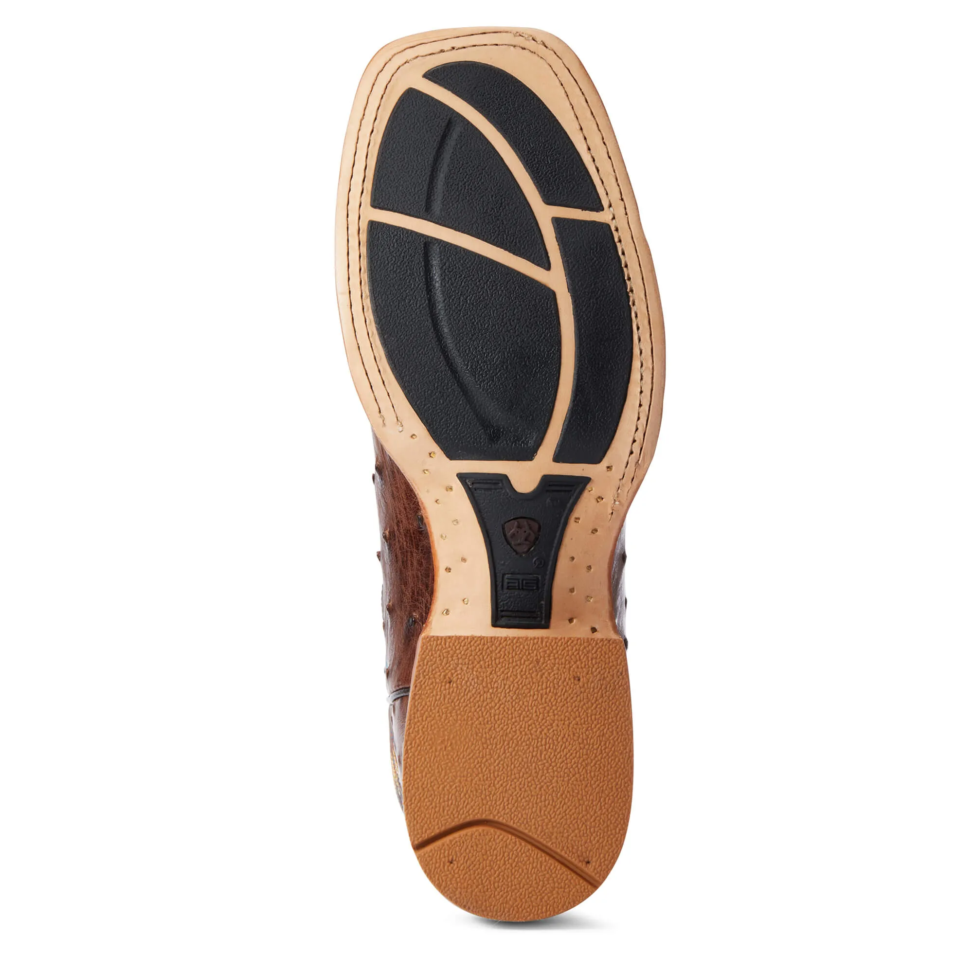 MEN'S Ariat 10034051 Gallup Western Boot Full Quill OStrich
