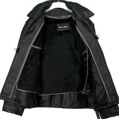 MEN'S BLK BOMER LAMB LEATHER JACKET VERY SOFT NEW W/ZIP OUT LINER 4 POCKETS