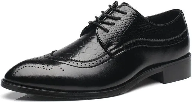 Men's Brogue Carved Breathable Shoes Up To Size 13