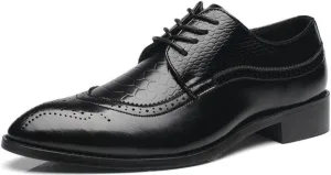 Men's Brogue Carved Breathable Shoes Up To Size 13