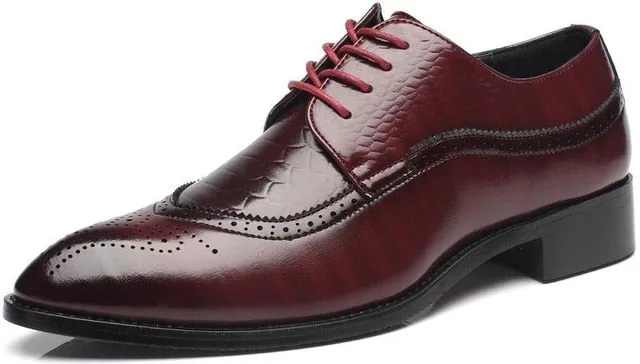 Men's Brogue Carved Breathable Shoes Up To Size 13