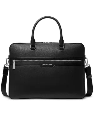 Men's Explorer Leather Logo Briefcase