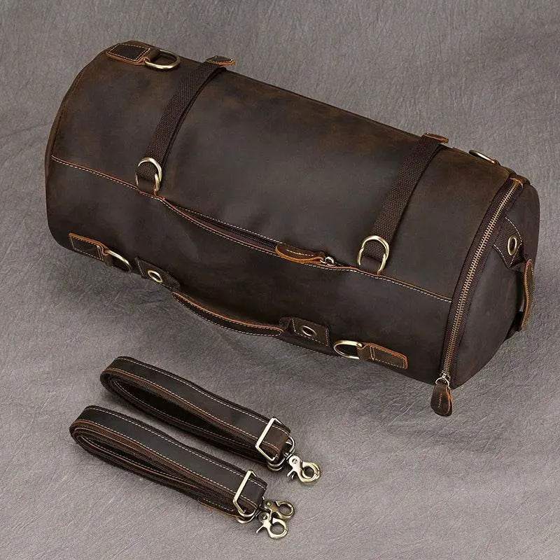Men's Leather Backpack – Cowhide Travel Multifunctional Bag