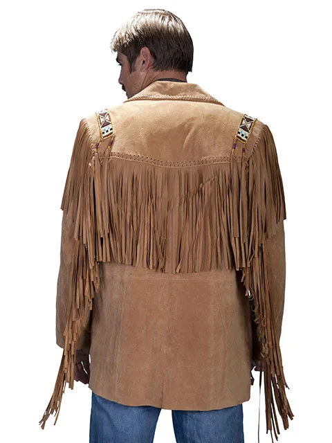 Men's Leather Jacket Collection: Scully Western Fringe Sportcoat, Epaulets, Beads