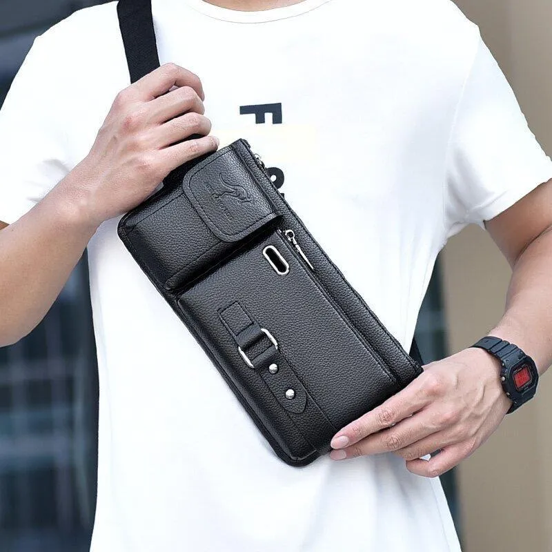 Men's Leather Sling Bag
