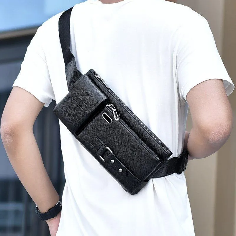 Men's Leather Sling Bag