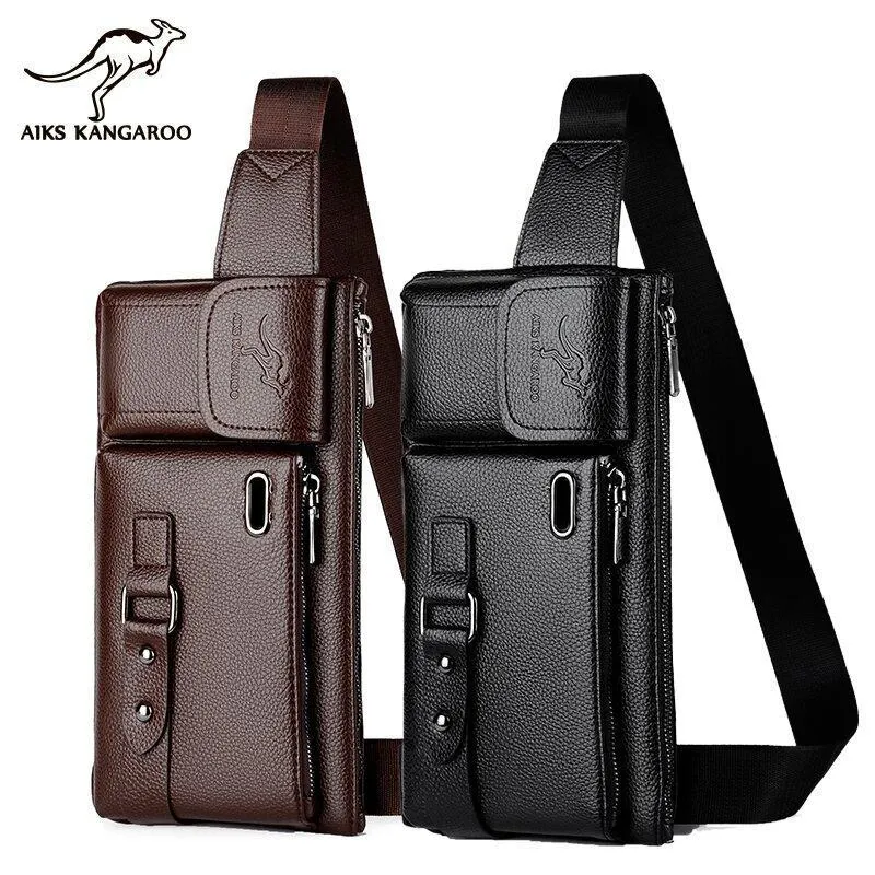Men's Leather Sling Bag