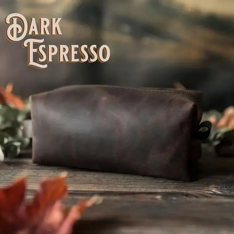 Men’s Leather Toiletry Bag