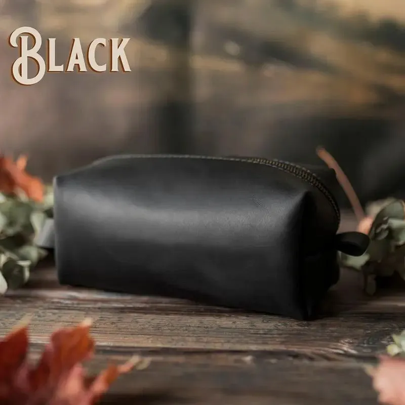Men’s Leather Toiletry Bag