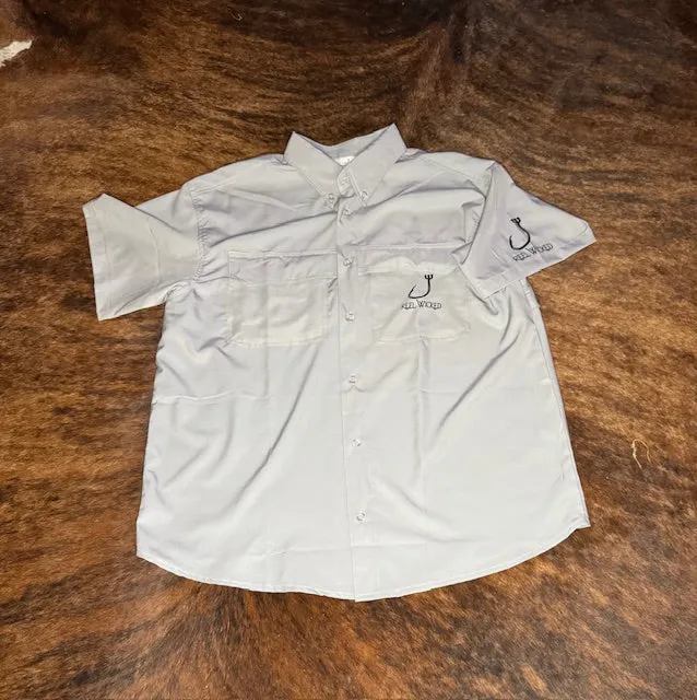 Men's Light Gray Fishing Shirt
