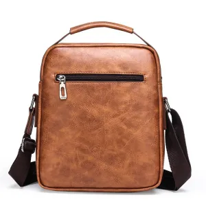 Men's Messenger Bag Men Leather Shoulder Bags Man Business Crossbody Bags For IPAD Air Mini Male Leather Handbag