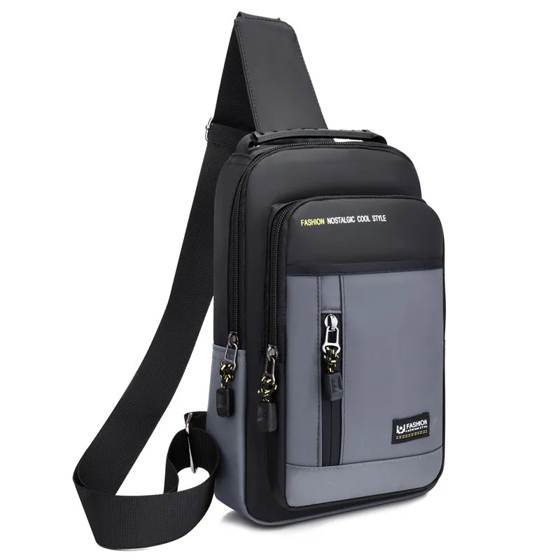 Men's Popular Korean Lightweight Oxford Cloth Men's Chest Bags
