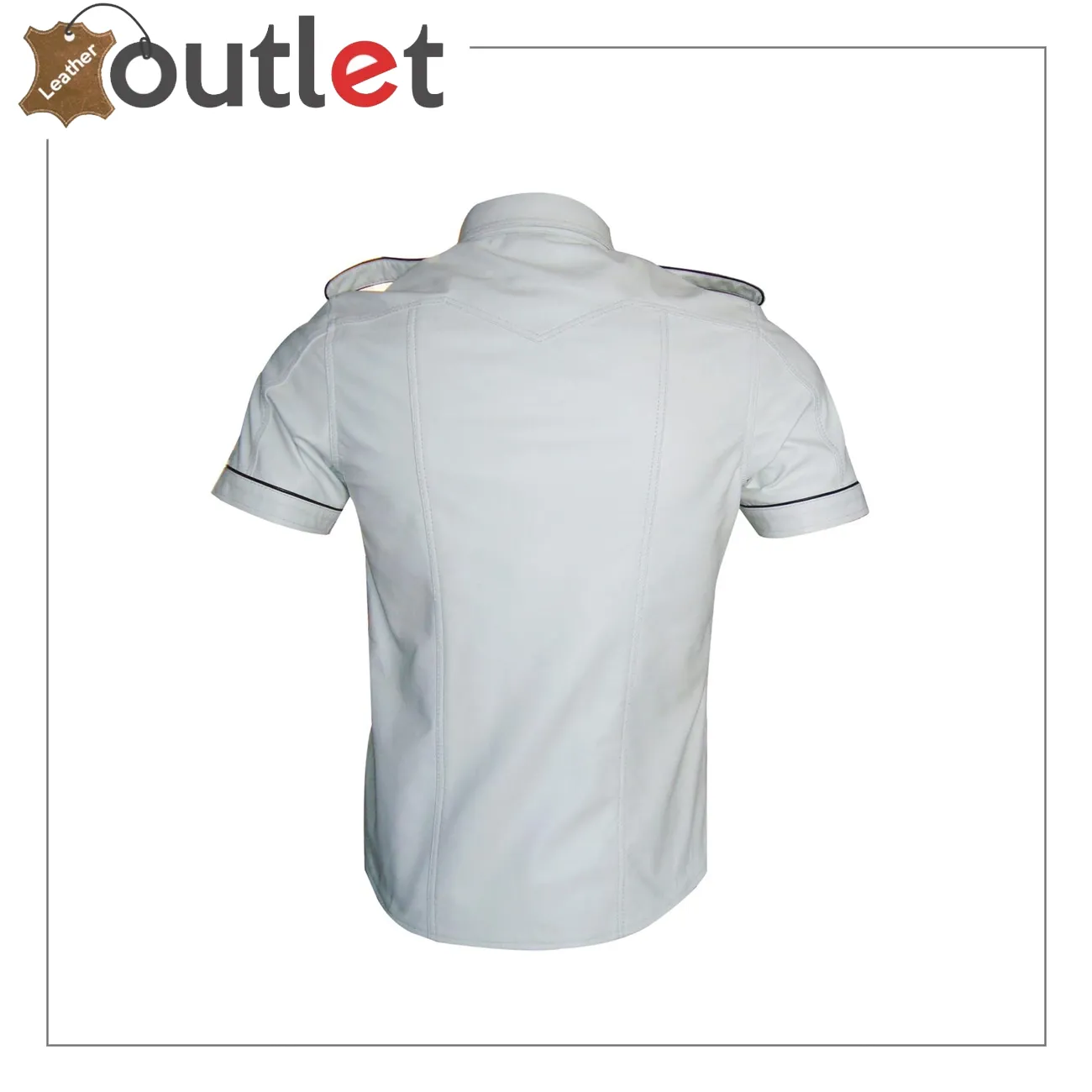 Mens shirt suede leather