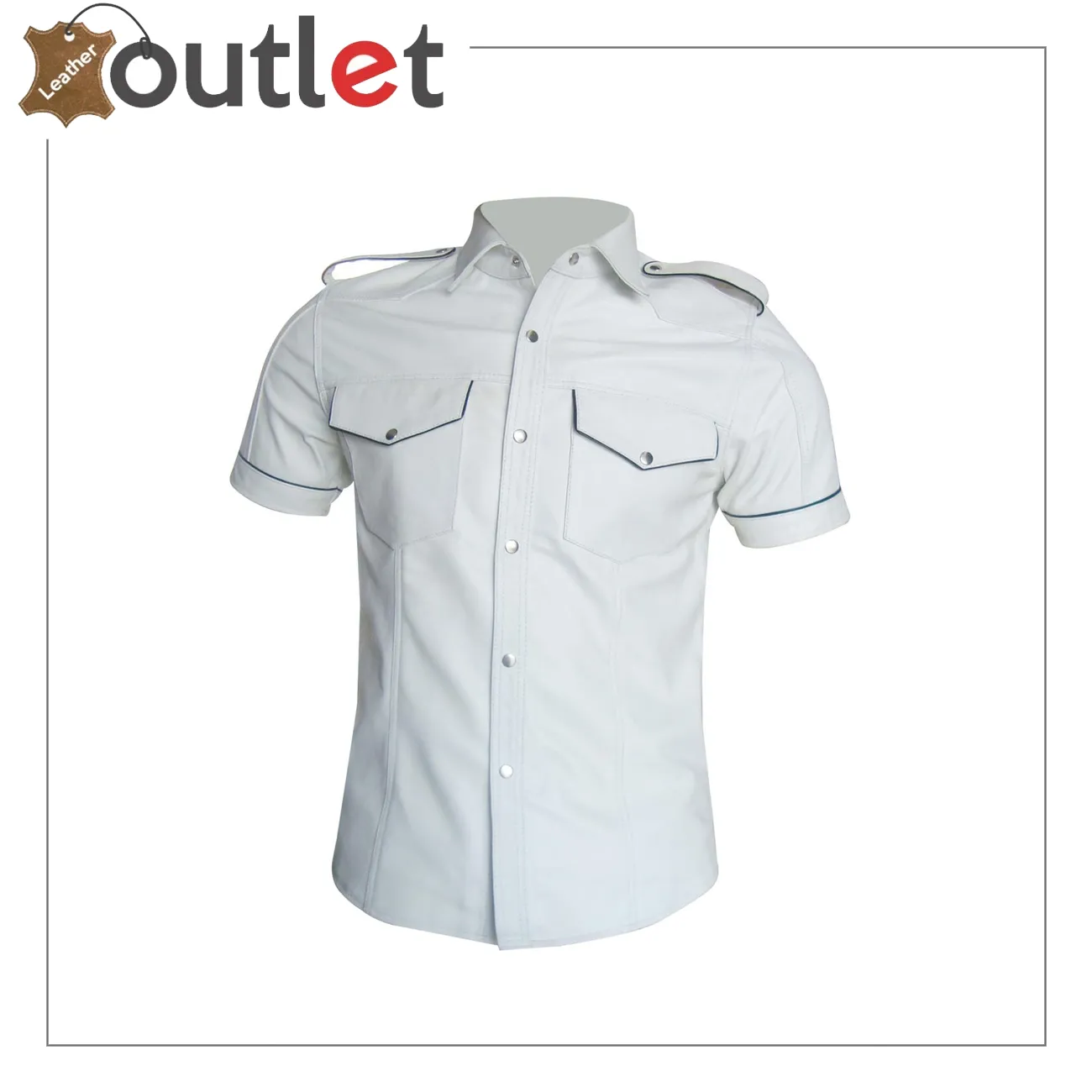 Mens shirt suede leather