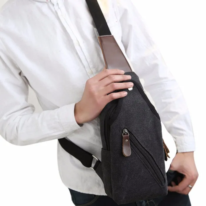 Metro Modern Canvas Shoulder Sling Bag