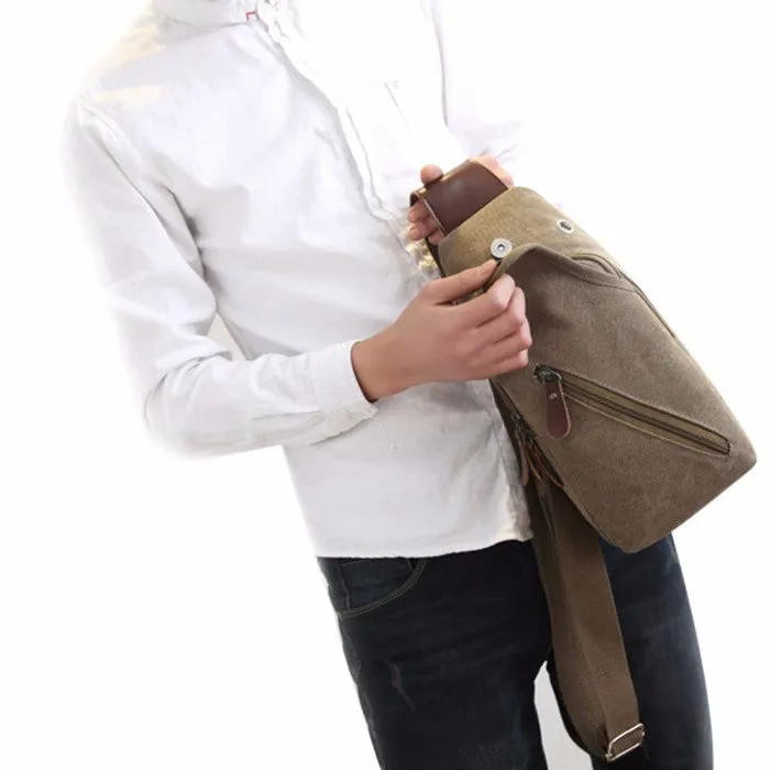 Metro Modern Canvas Shoulder Sling Bag