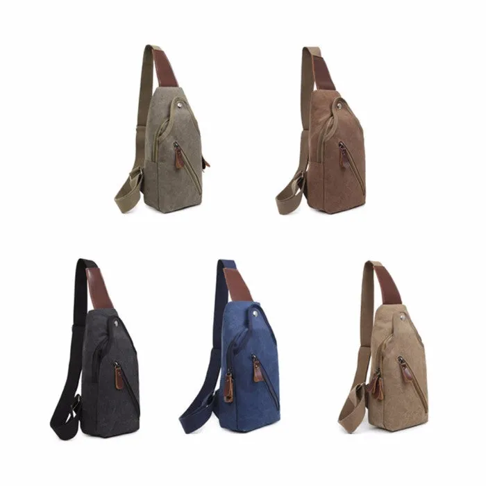 Metro Modern Canvas Shoulder Sling Bag